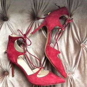 Marc Fisher strap up high heeled shoes